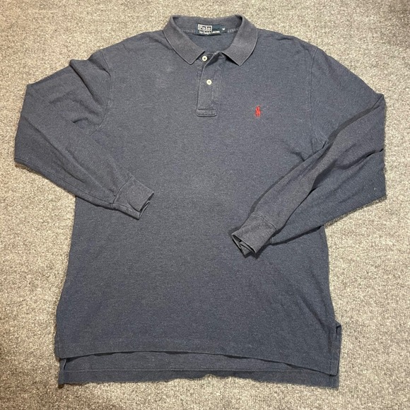 Polo Ralph Lauren Other - Ralph Lauren Long Sleeve Polo Shirt Men's Medium Blue Pony Logo Preppy Heritage
